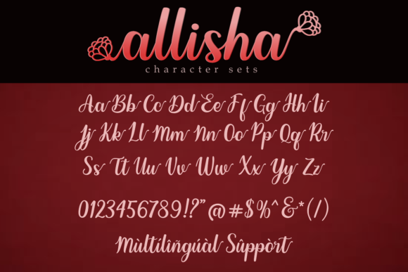 Allisha Font: A Handwritten Typeface for Creative Web Projects