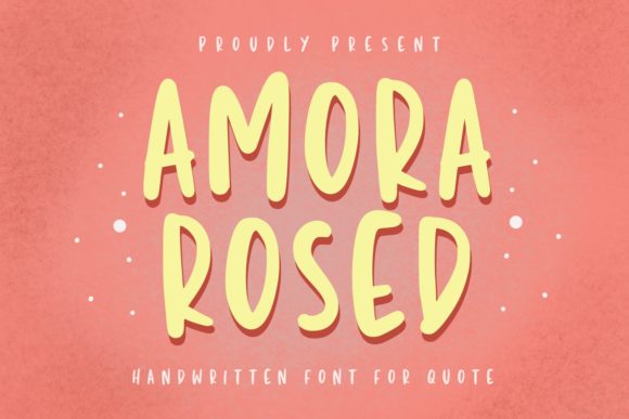 Amora Rosed: A Handwritten Font for Modern Web Design