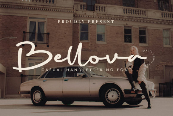 Bellova Font: A Handwritten Typeface for Creative Makers