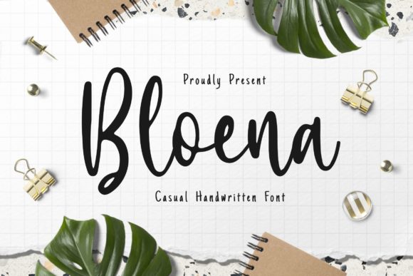 Bloena: A Handwritten Typeface for Timeless Craft Projects