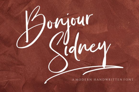 Bonjour Sidney: A Polished Script Font for Small Business Branding