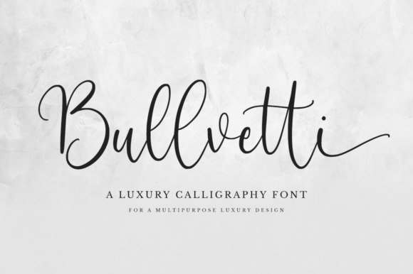 Bullvetti: A Handwritten Font for Romantic Editorial Design