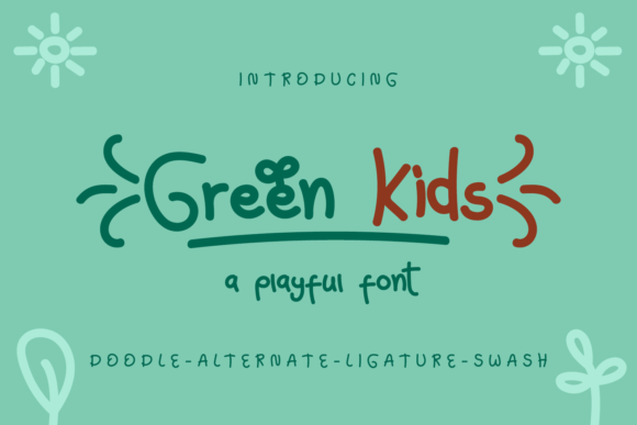 Green Kids Font Review: A Playful Handwritten Typeface for Creative Projects