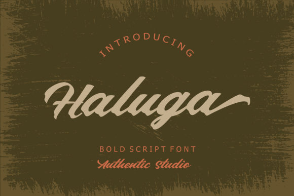 Haluga Font: A Bold Script for Beautiful Craft Projects