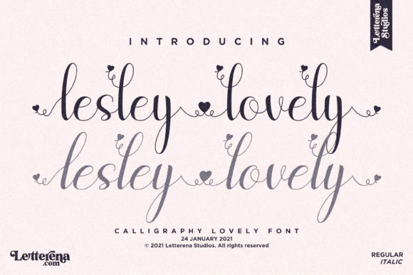 Lesley Lovely: A Script Font with Warmth and Versatility
