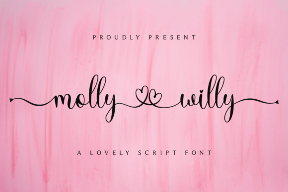 Molly Willy Font: A Romantic Typeface for Polished Branding