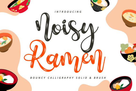 Noisy Ramen: A Playful Handwritten Font for Business Branding