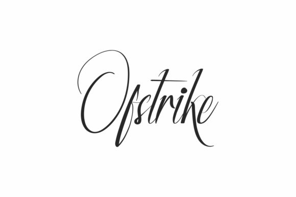 Ofstrike: A Handwritten Typeface for Editorial Design