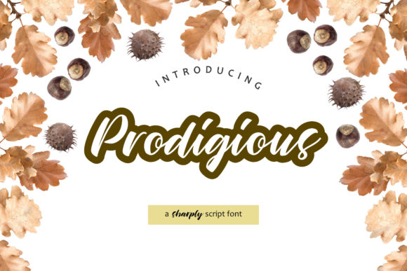 Prodigious Typeface: A Bold Handwritten Font for Branding Projects