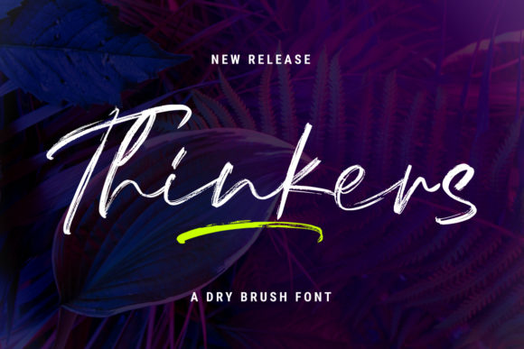 Thinkers Font: A Handwritten Typeface for a Polished Brand Identity