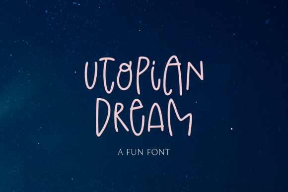 Utopian Dream Font: A Handwritten Typeface for Modern Web Design
