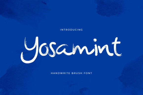 Yosamint: A Beautiful Brush Script Font for Crafters and Makers